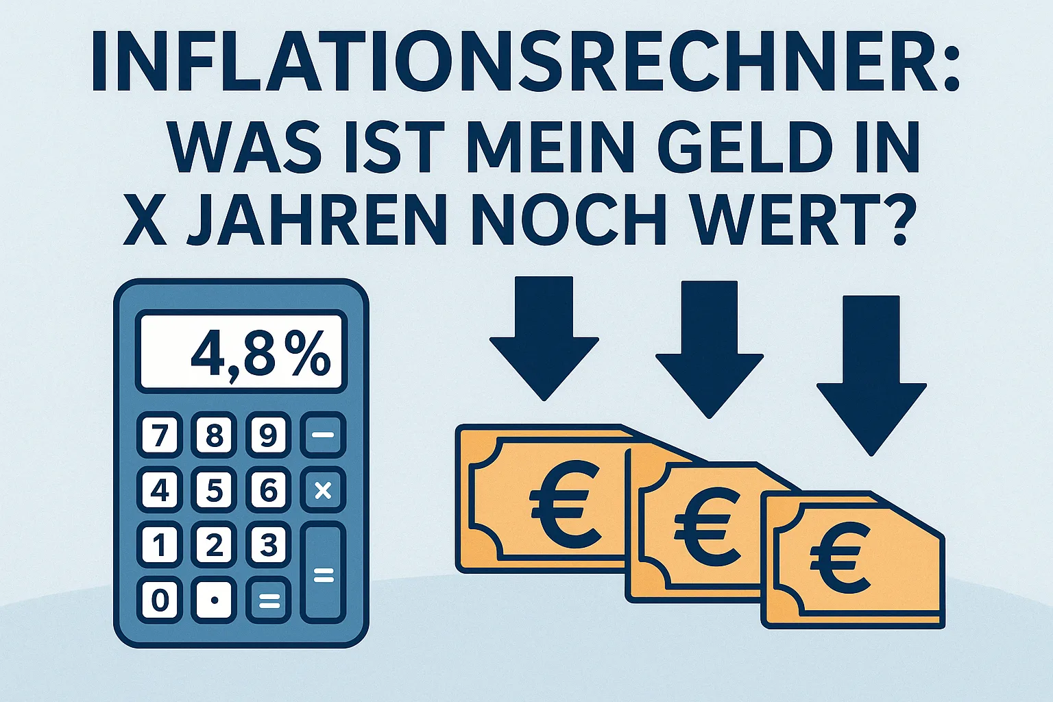 Inflationsrechner: Was ist mein Geld in X Jahren noch Wert?